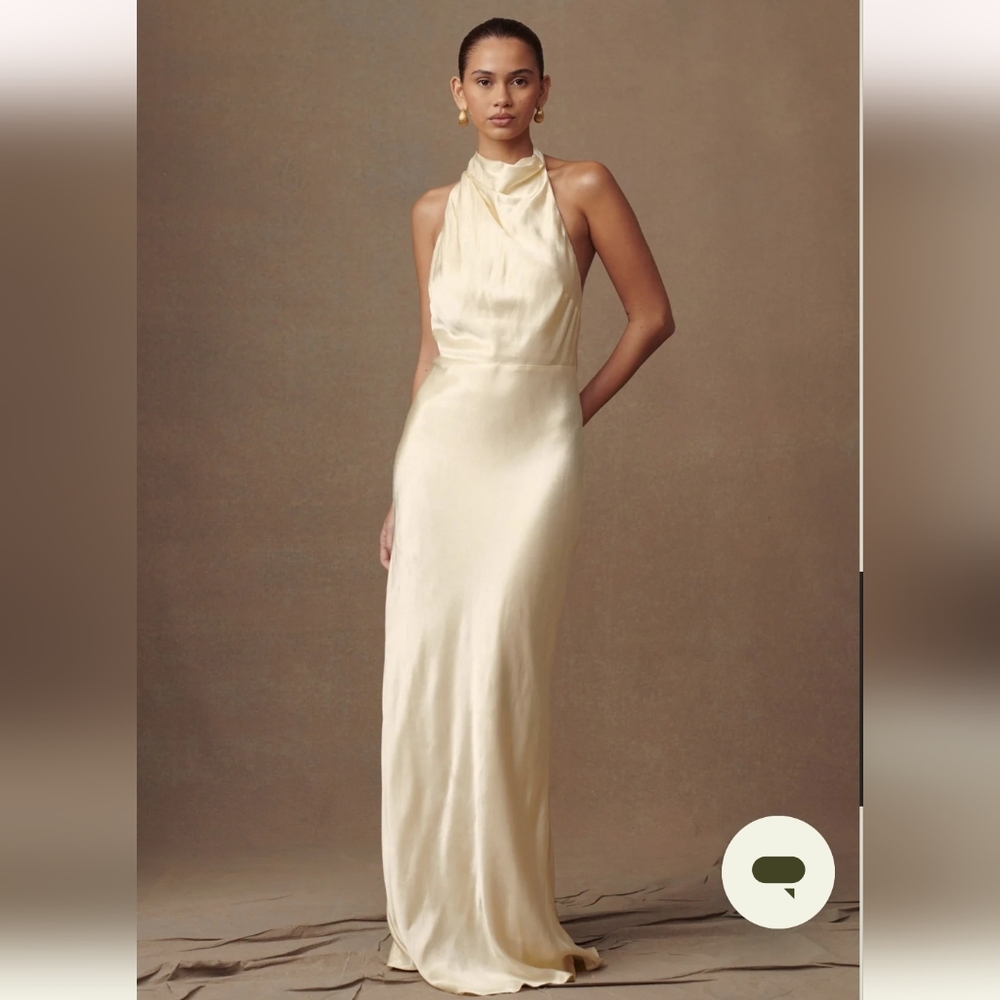 Esther Satin Cowl Maxi Dress - Picture 2 of 11